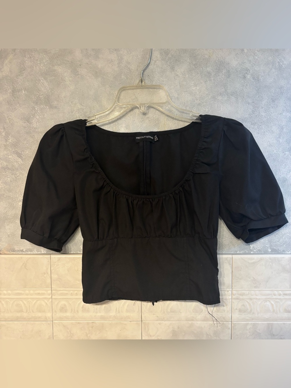 pretty little thing black shirt